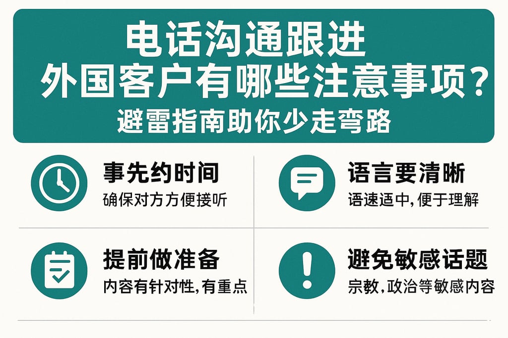 电话沟通跟进外国客户有哪些注意事项？避雷指南助你少走弯路