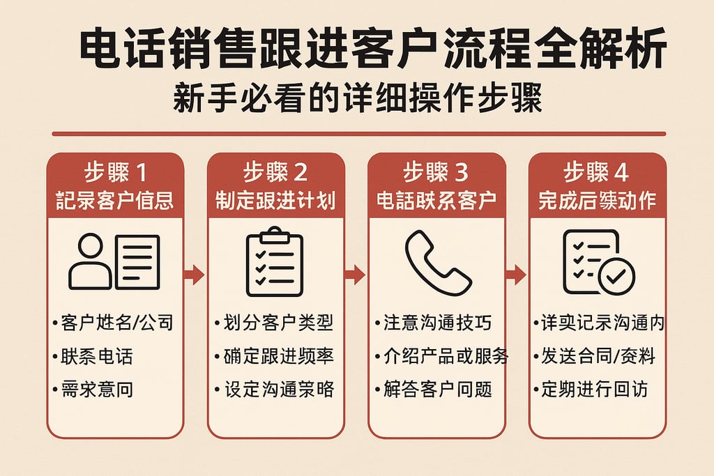 电话销售跟进客户流程全解析，新手必看的详细操作步骤