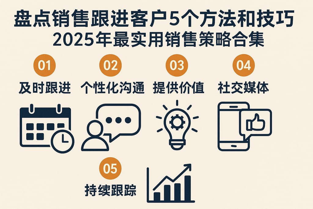 盘点销售跟进客户5个方法和技巧，2025年最实用销售策略合集