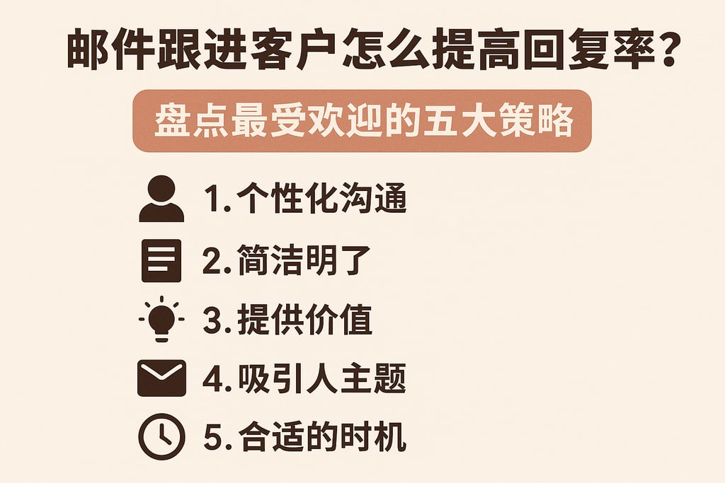 邮件跟进客户怎么提高回复率？盘点最受欢迎的五大策略