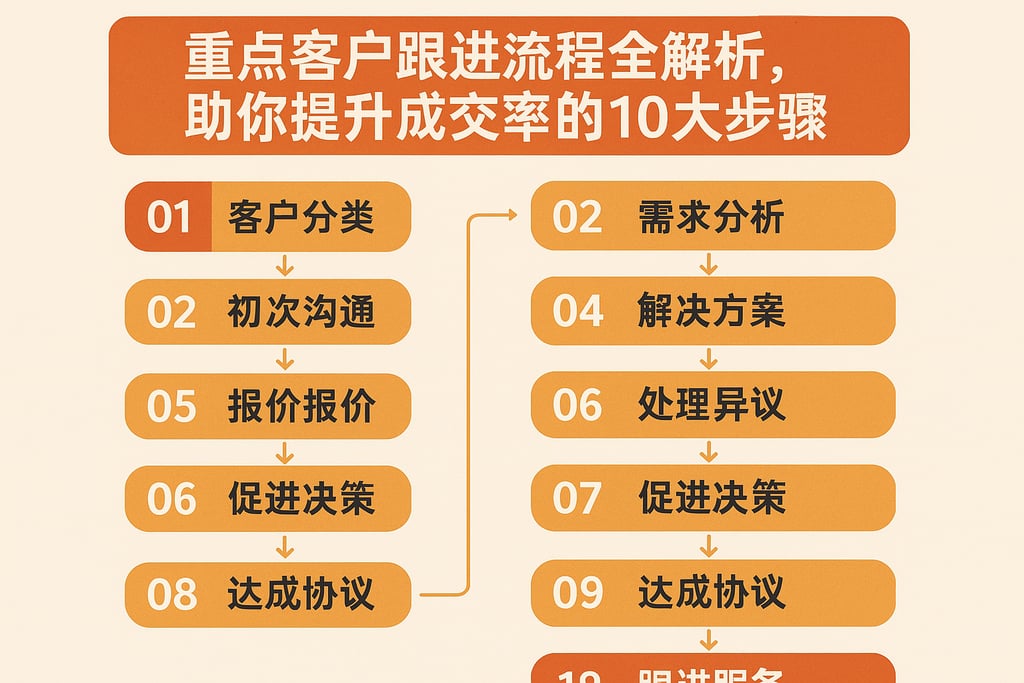 重点客户跟进流程全解析，助你提升成交率的10大步骤