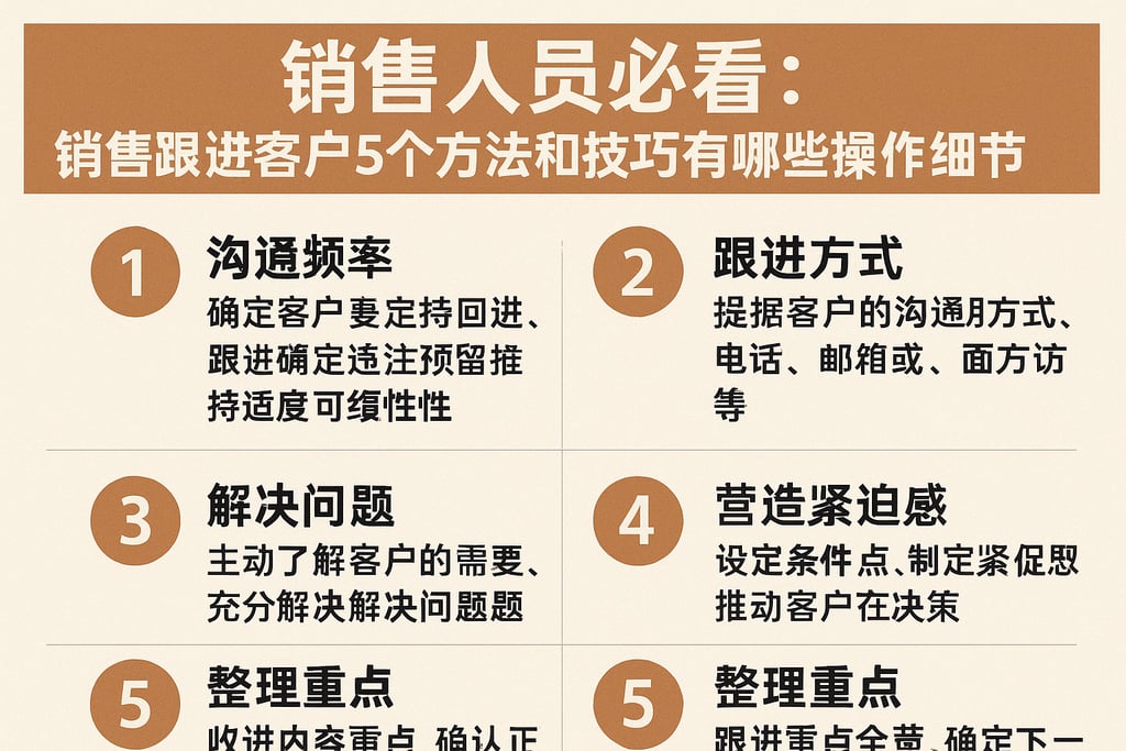 销售人员必看：销售跟进客户5个方法和技巧有哪些操作细节