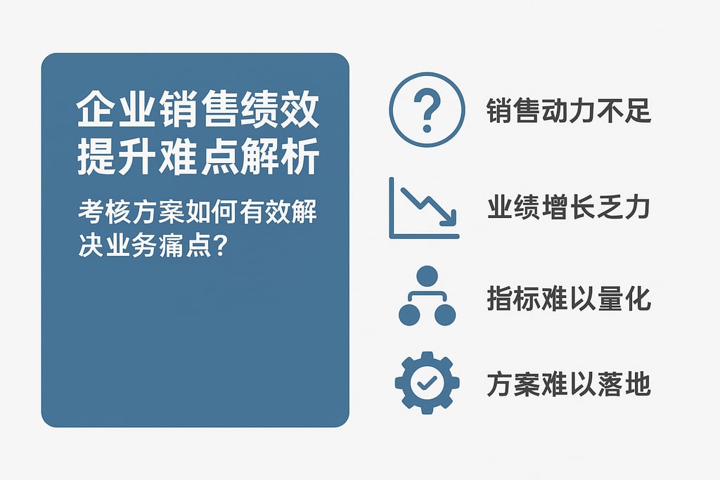 企业销售绩效提升难点解析,考核方案如何有效解决业务痛点? | 零代码企业数字化知识站