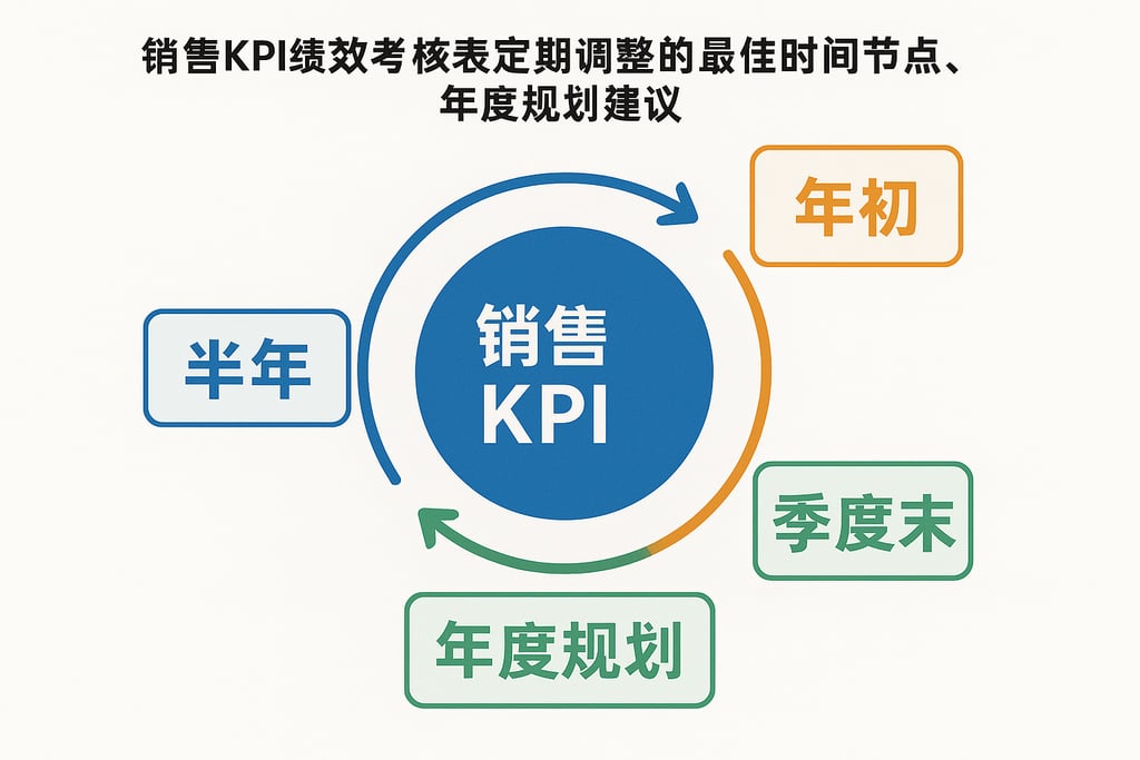 销售KPI绩效考核表定期调整的最佳时间节点,年度规划建议 | 零代码企业数字化知识站