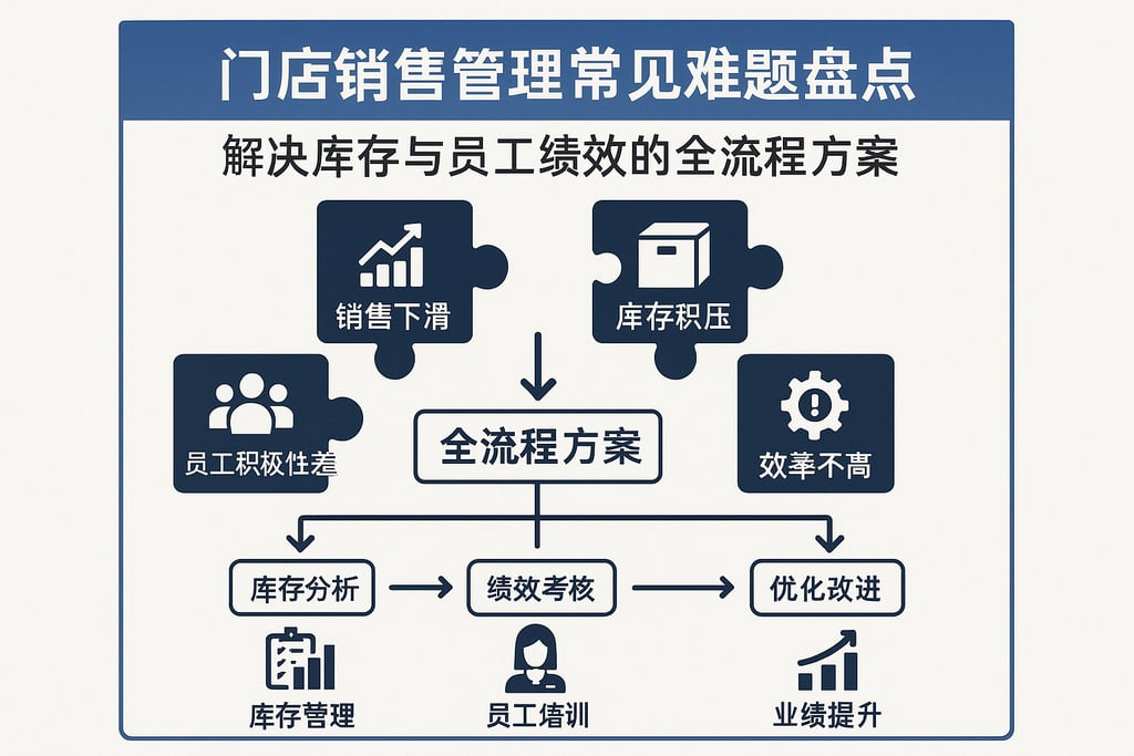 门店销售管理常见难题盘点，解决库存与员工绩效的全流程方案 | 零代码企业数字化知识站