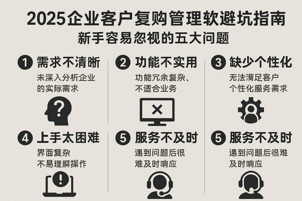 2025企业客户复购管理软件避坑指南，新手容易忽视的五大问题