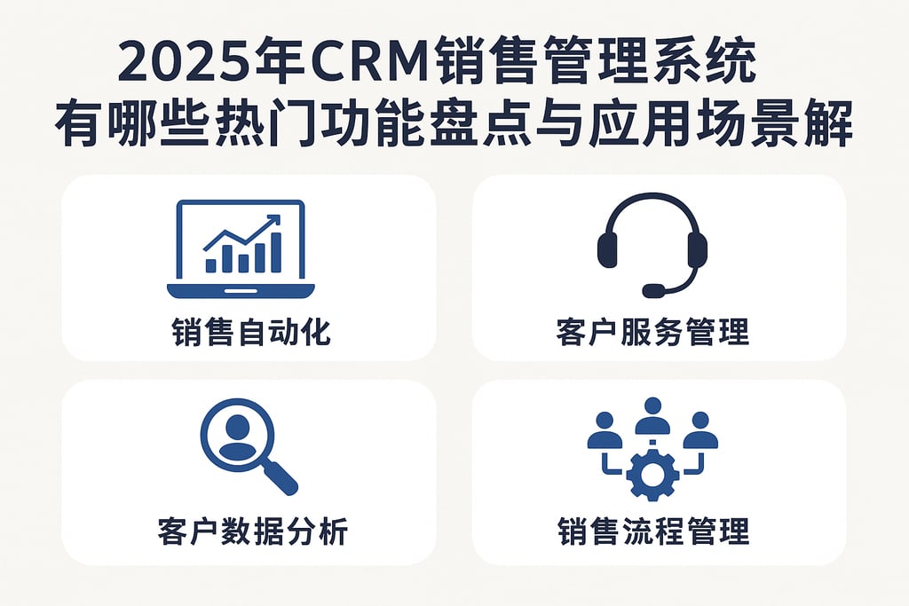 2025年CRM销售管理系统有哪些热门功能盘点与应用场景解析