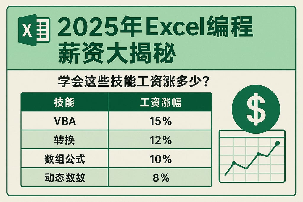 2025年Excel编程薪资大揭秘，学会这些技能工资涨多少？
