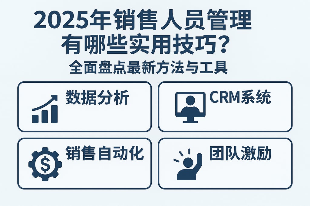 2025年销售人员管理有哪些实用技巧？全面盘点最新方法与工具