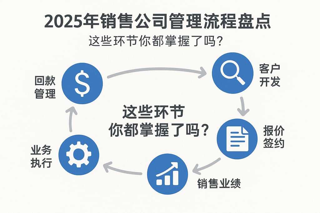 2025年销售公司管理流程盘点，这些环节你都掌握了吗？