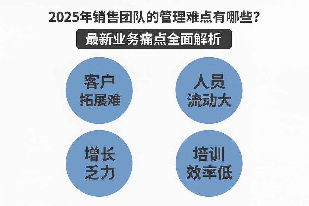 2025年销售团队的管理难点有哪些？最新业务痛点全面解析