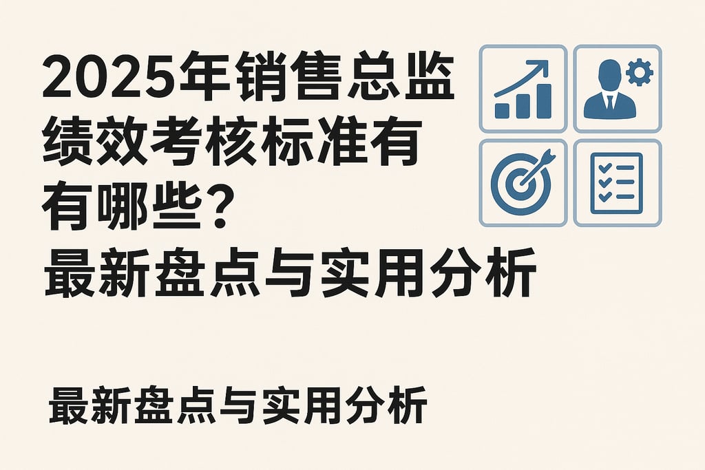 2025年销售总监绩效考核标准有哪些？最新盘点与实用分析