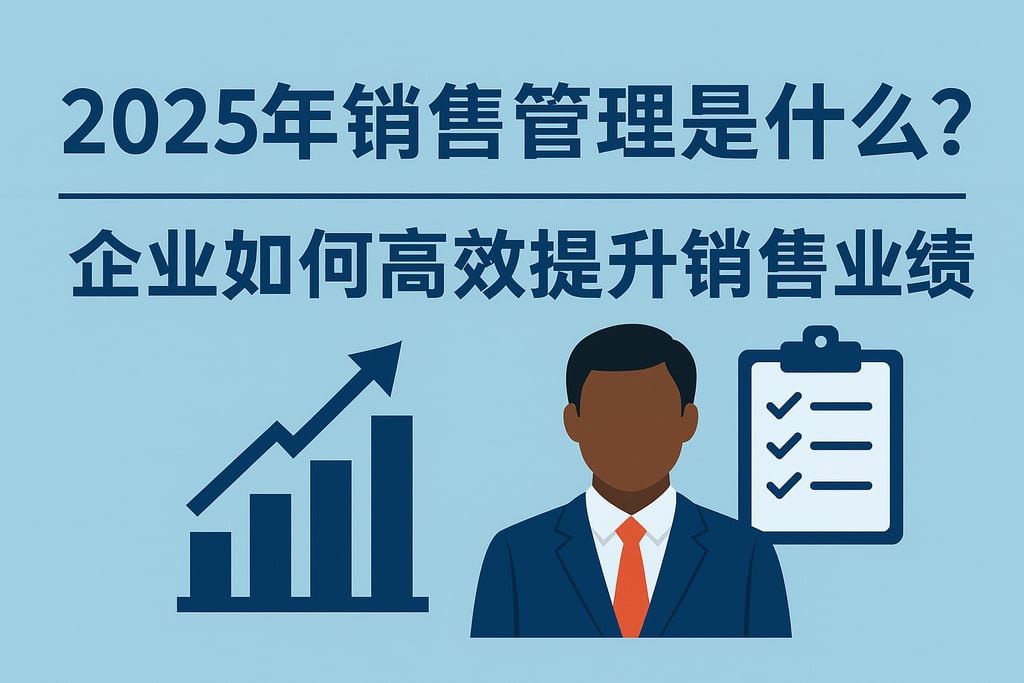 2025年销售管理是什么？企业如何高效提升销售业绩