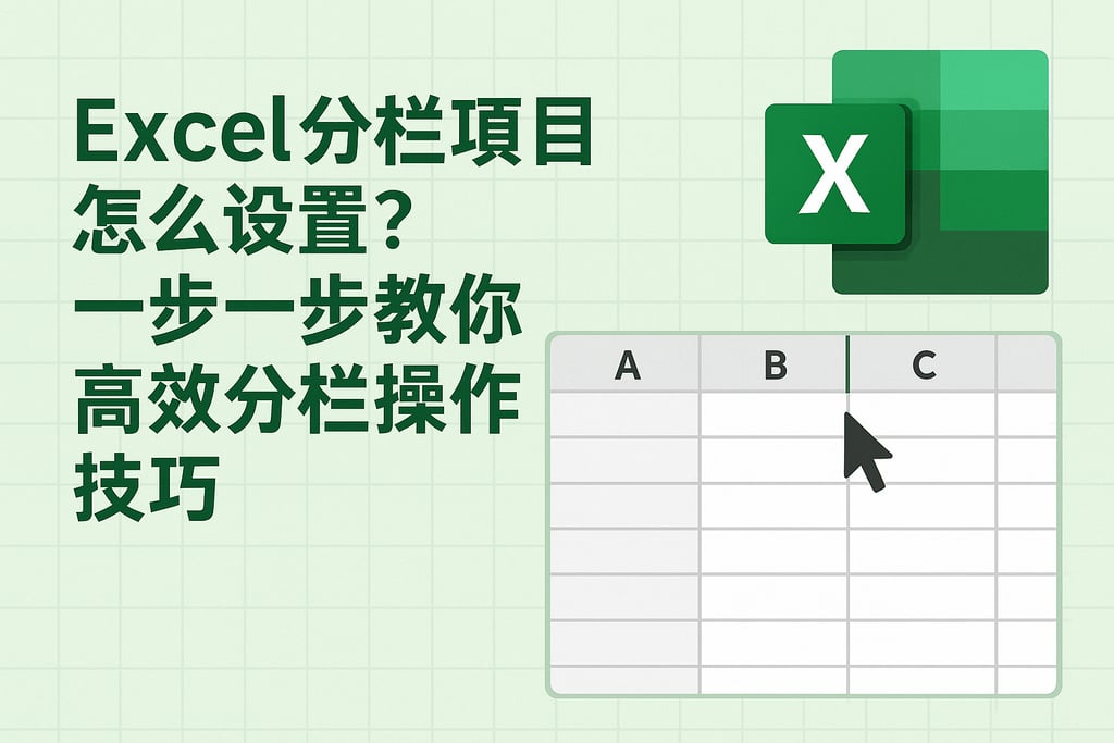 Excel分栏项目怎么设置？一步一步教你高效分栏操作技巧