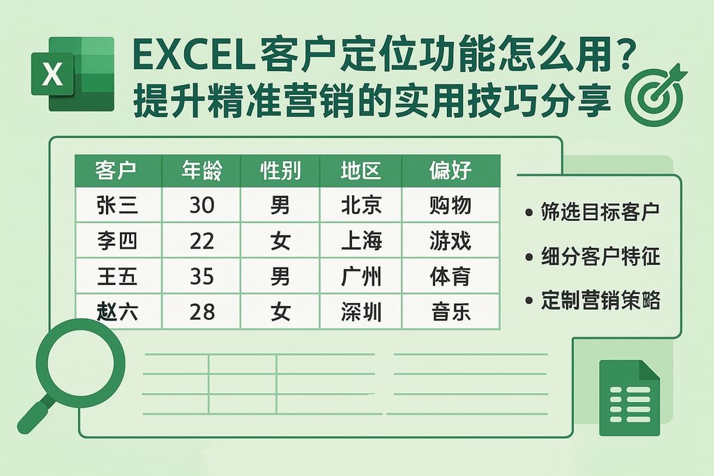 Excel客户定位功能怎么用？提升精准营销的实用技巧分享