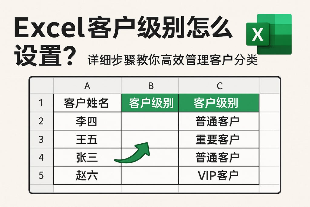 Excel客户级别怎么设置？详细步骤教你高效管理客户分类