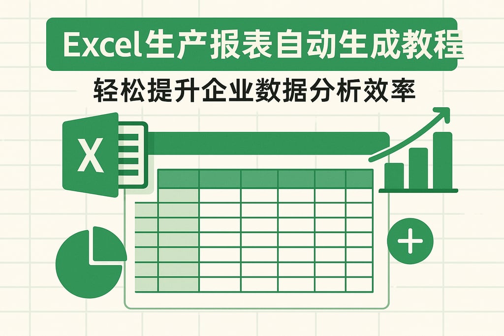 Excel生产报表自动生成教程，轻松提升企业数据分析效率