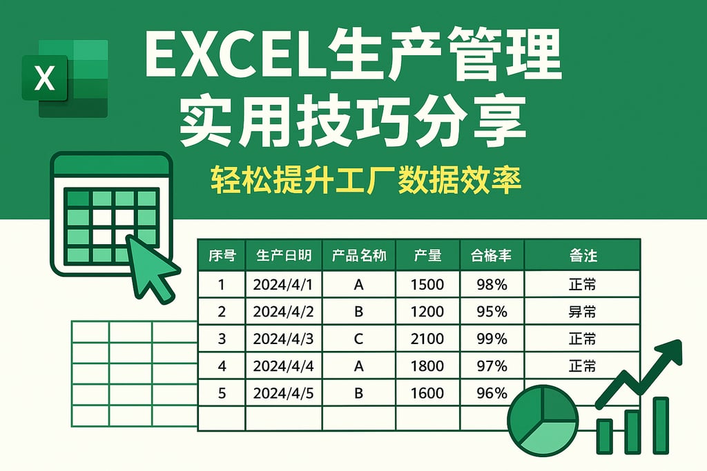 Excel生产管理实用技巧分享，轻松提升工厂数据效率
