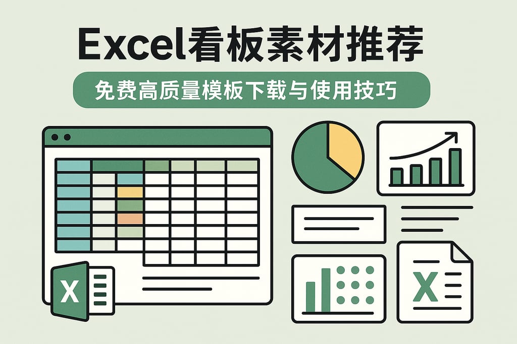 Excel看板素材推荐：免费高质量模板下载与使用技巧