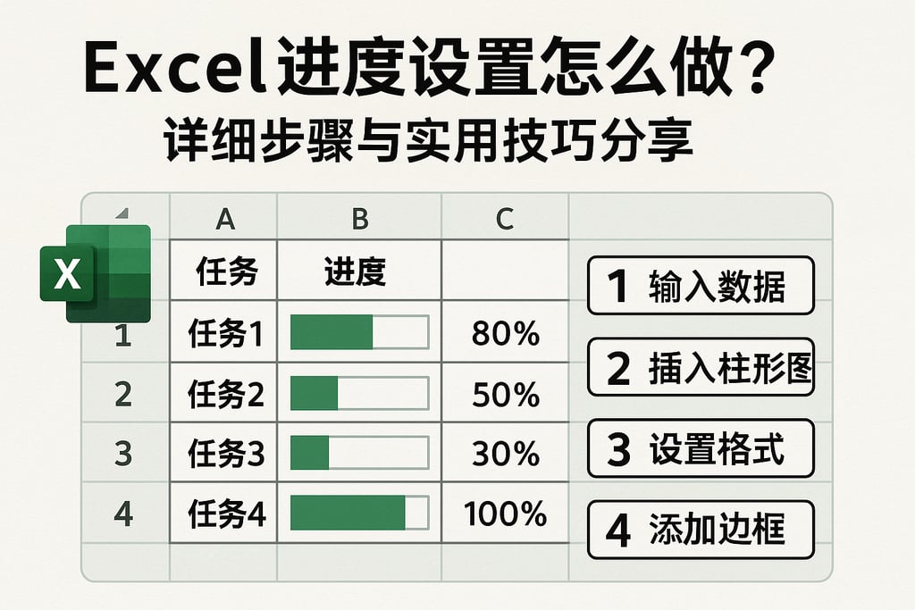 Excel进度设置怎么做？详细步骤与实用技巧分享