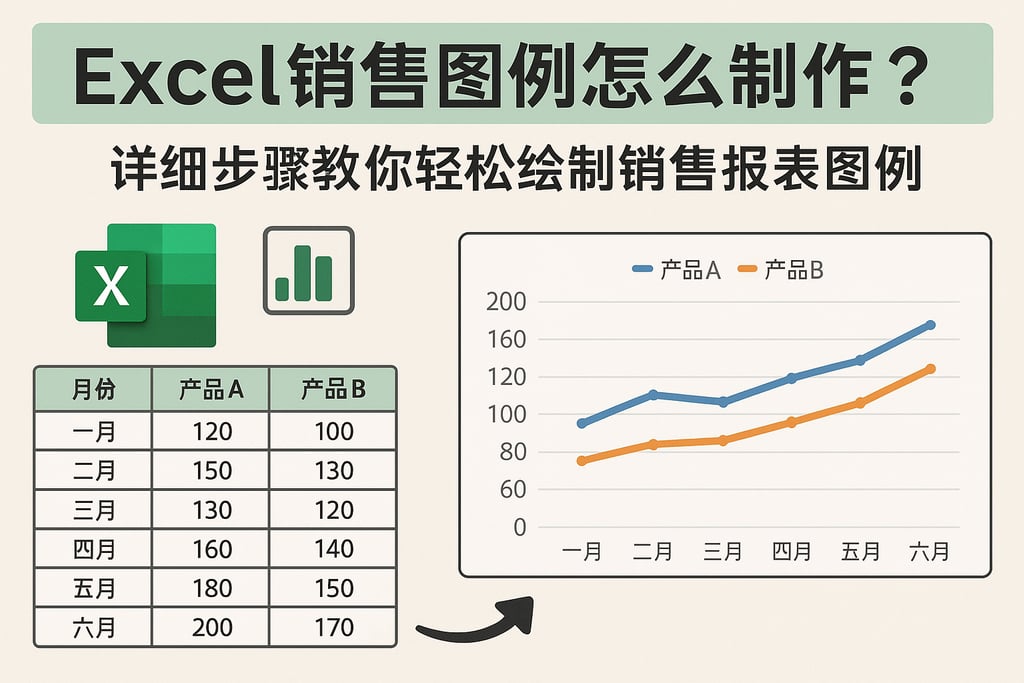 Excel销售图例怎么制作？详细步骤教你轻松绘制销售报表图例
