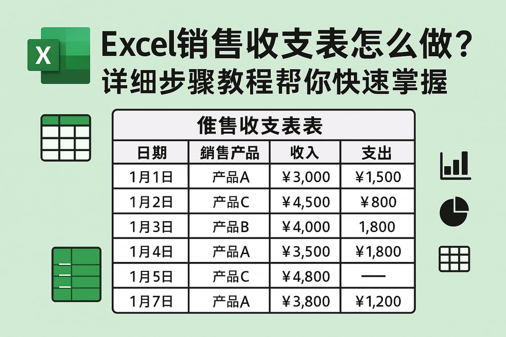 Excel销售收支表怎么做？详细步骤教程帮你快速掌握