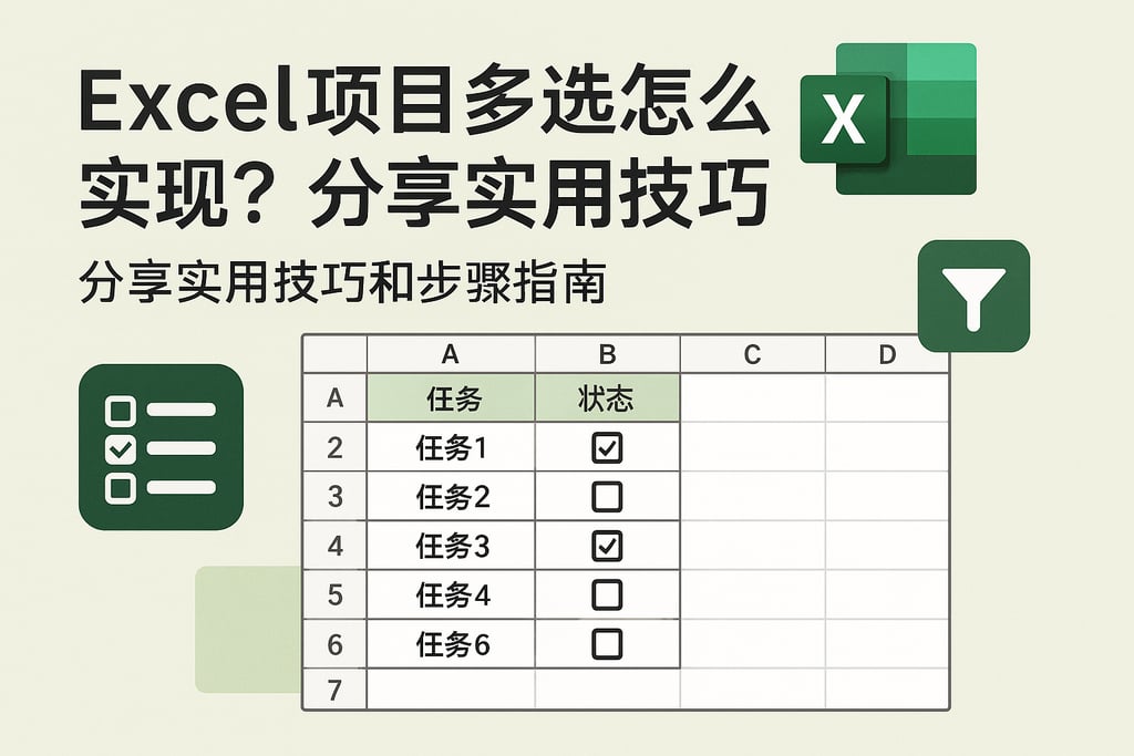 Excel项目多选怎么实现？分享实用技巧和步骤指南