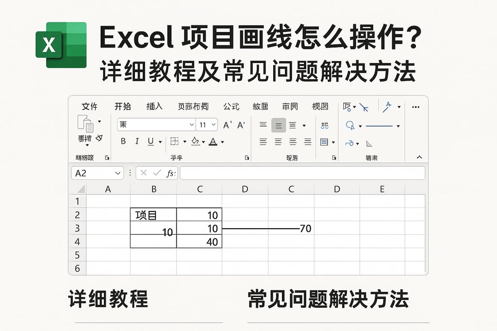 Excel项目画线怎么操作？详细教程及常见问题解决方法
