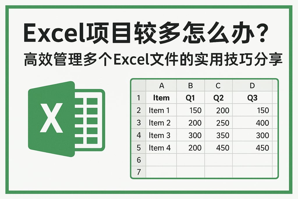 Excel项目较多怎么办？高效管理多个Excel文件的实用技巧分享