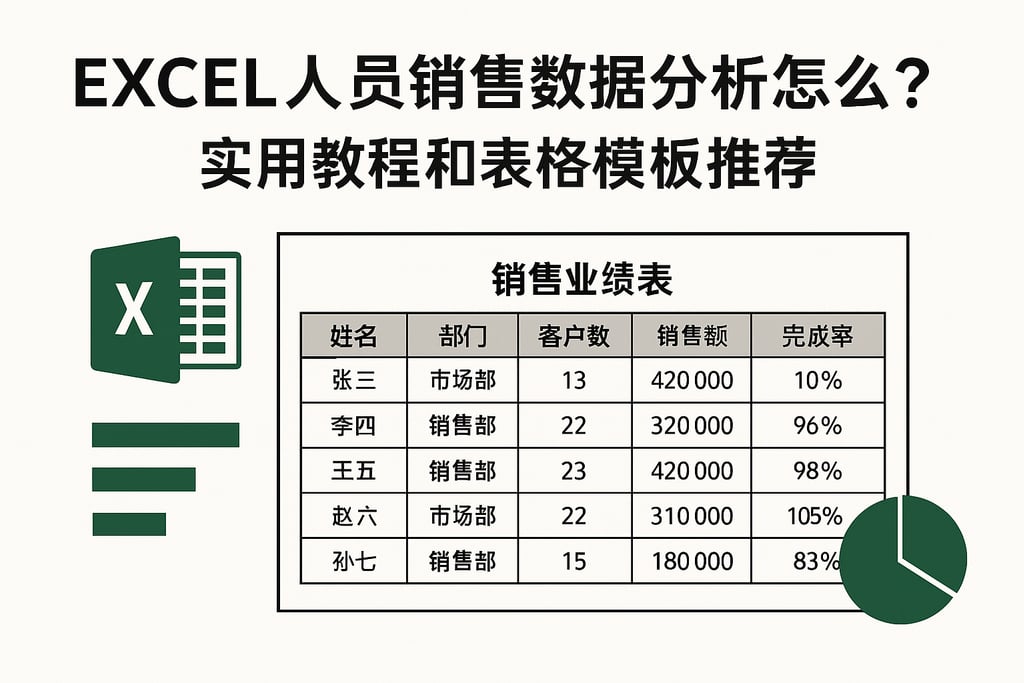 excel人员销售数据分析怎么做？实用教程和表格模板推荐