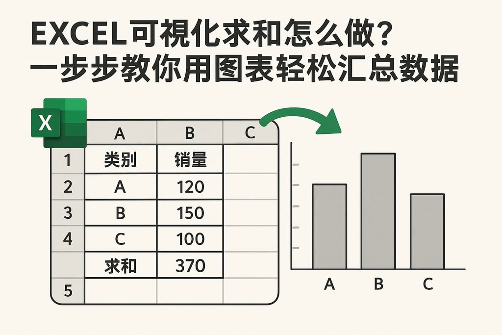excel可视化求和怎么做？一步步教你用图表轻松汇总数据