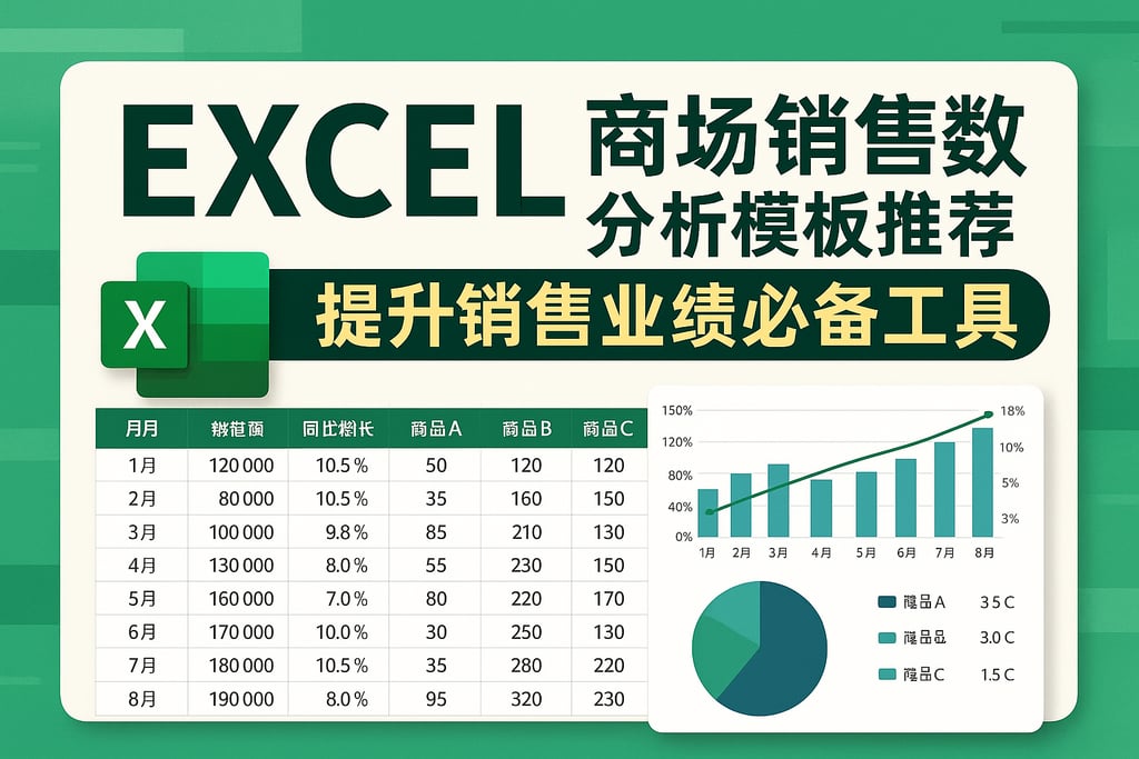 excel商场销售数据分析模板推荐，提升销售业绩必备工具
