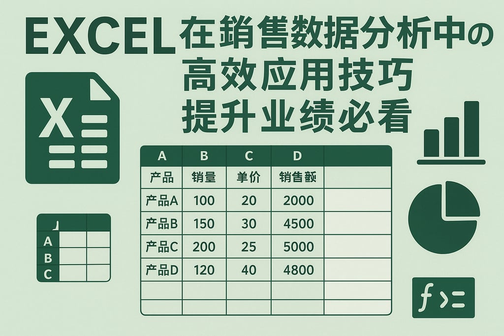 excel在销售数据分析中的高效应用技巧，提升业绩必看