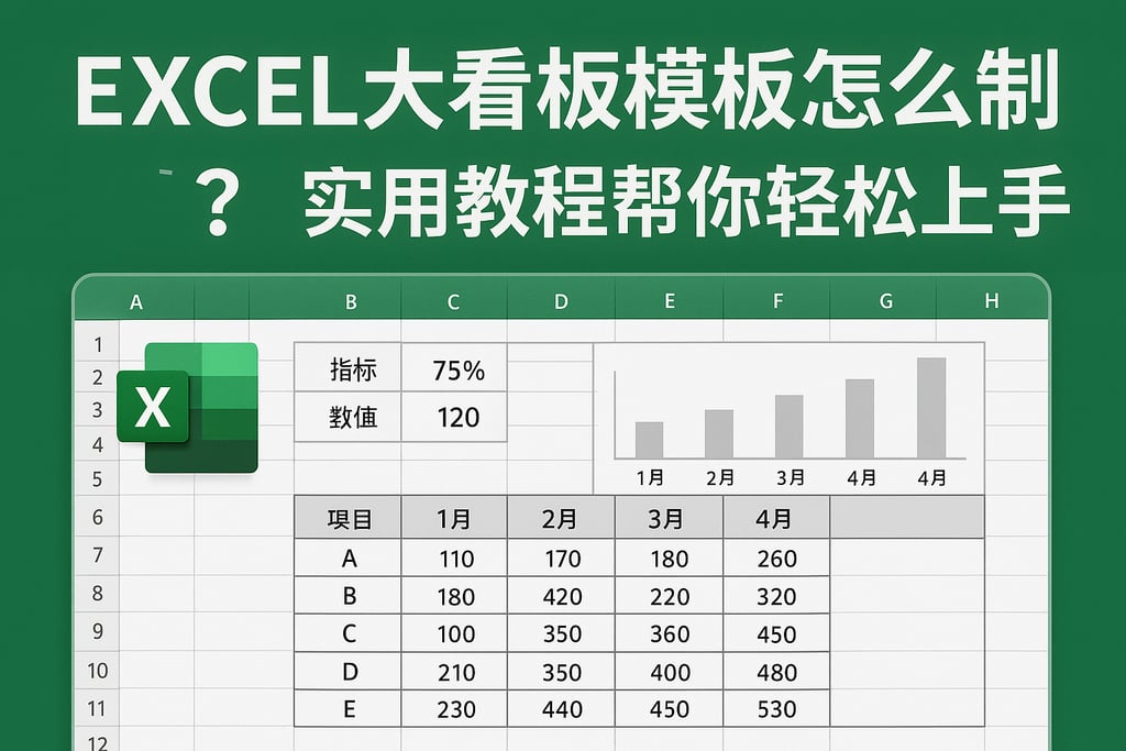 excel大看板模板怎么制作？实用教程帮你轻松上手