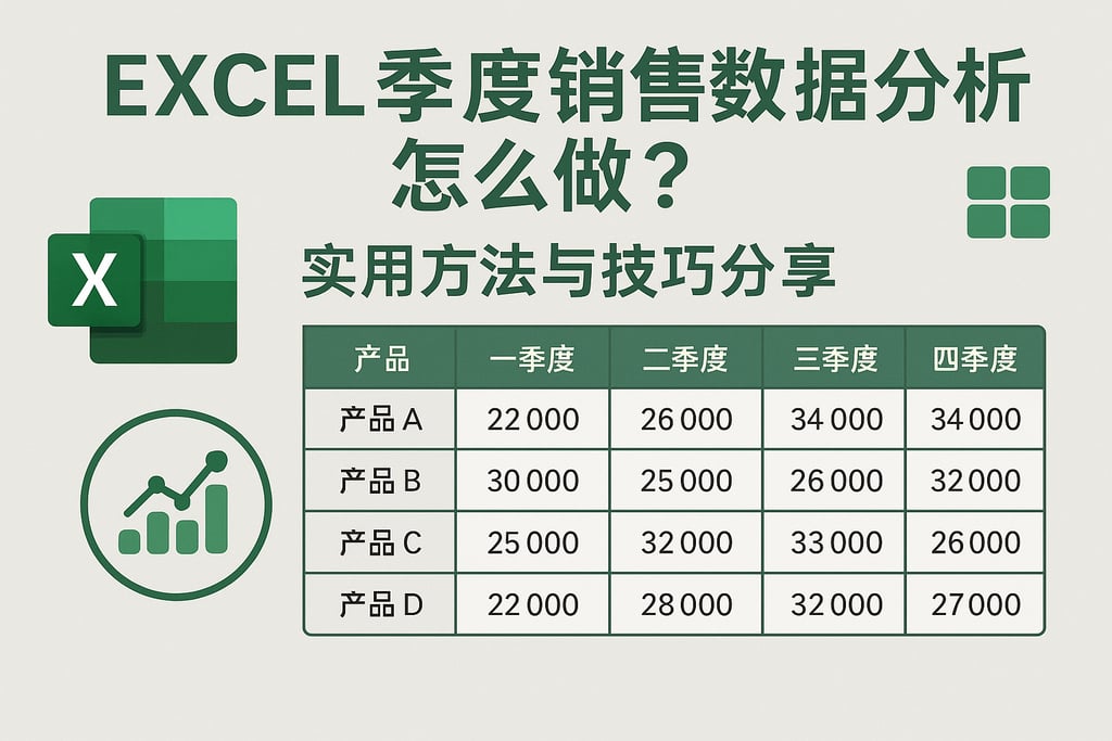 excel季度销售数据分析怎么做？实用方法与技巧分享
