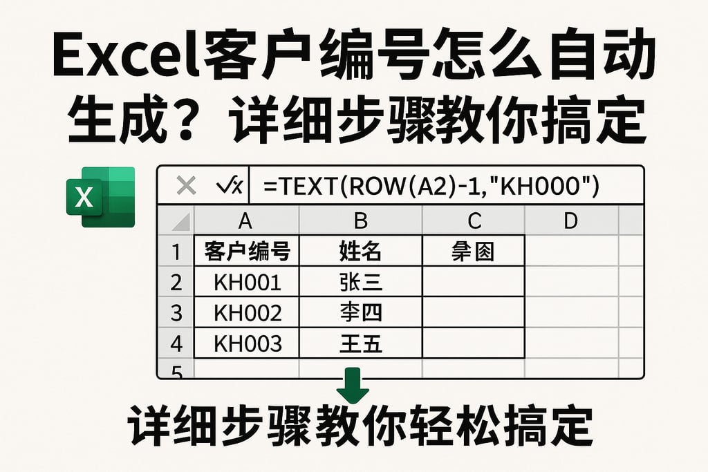 excel客户编号怎么自动生成？详细步骤教你轻松搞定