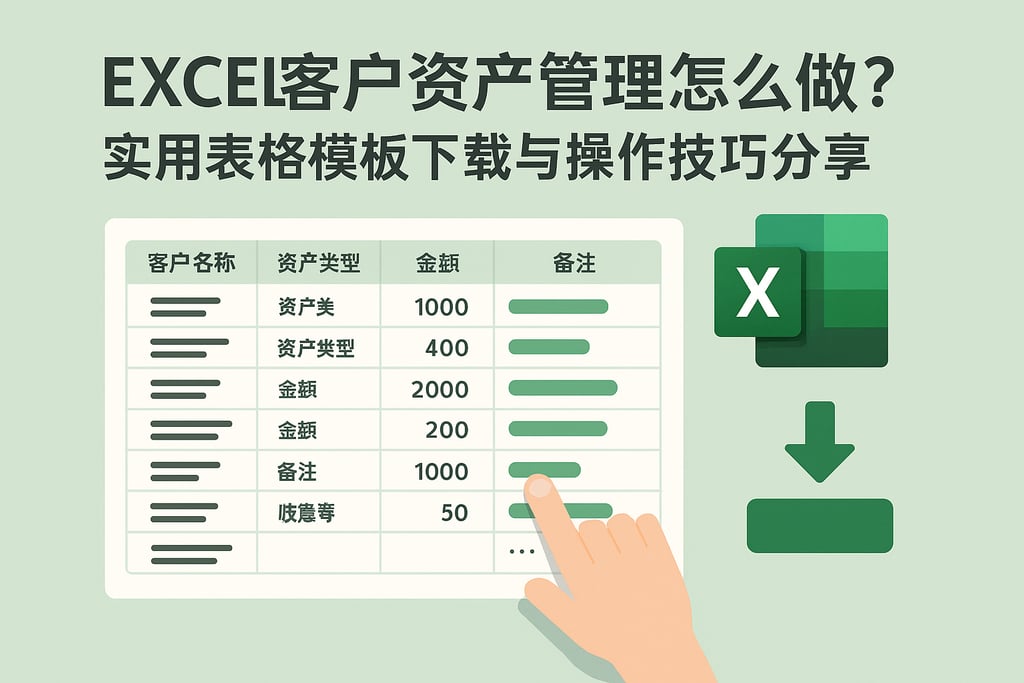 excel客户资产管理怎么做？实用表格模板下载与操作技巧分享