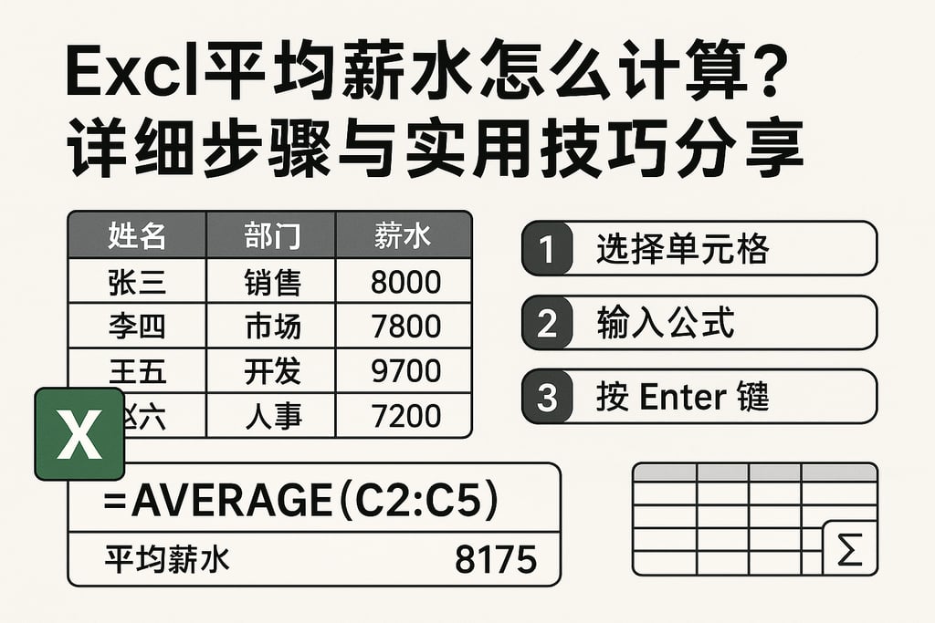 excel平均薪水怎么计算？详细步骤与实用技巧分享