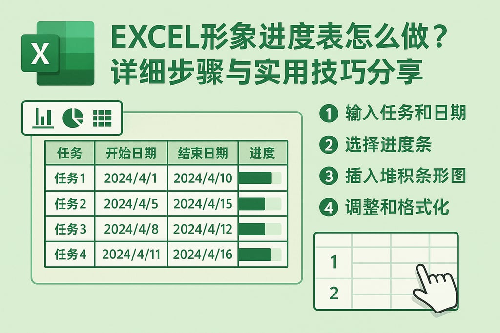 excel形象进度表怎么做？详细步骤与实用技巧分享