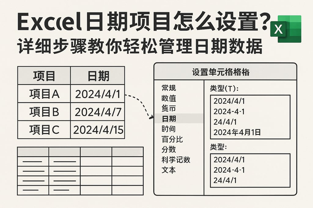 excel日期项目怎么设置？详细步骤教你轻松管理日期数据