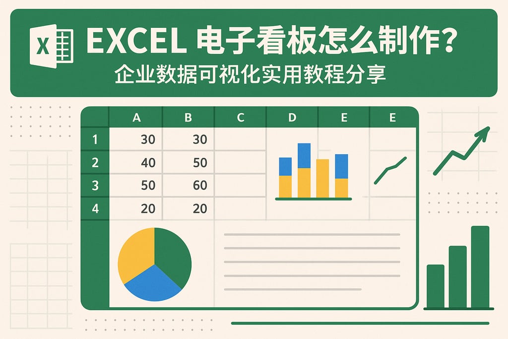 excel电子看板怎么制作？企业数据可视化实用教程分享
