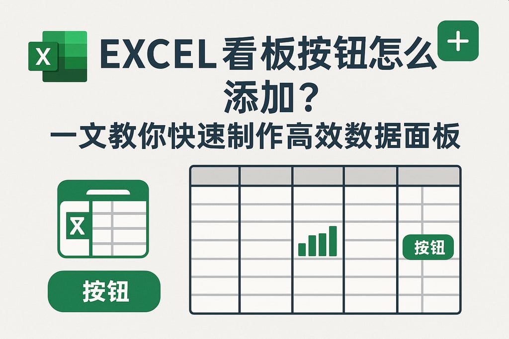 excel看板按钮怎么添加？一文教你快速制作高效数据面板