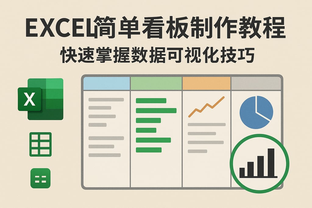 excel简单看板制作教程，快速掌握数据可视化技巧