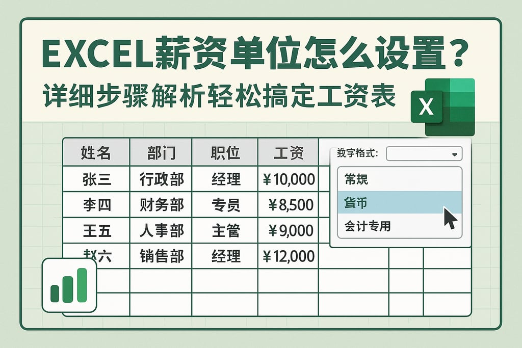 excel薪资单位怎么设置？详细步骤解析轻松搞定工资表
