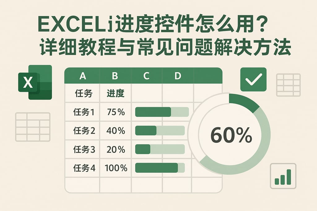 excel进度控件怎么用？详细教程与常见问题解决方法