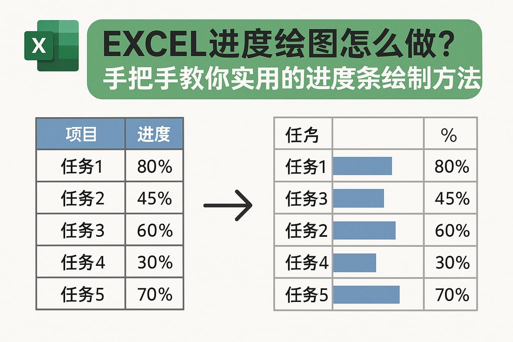 excel进度绘图怎么做？手把手教你实用的进度条绘制方法