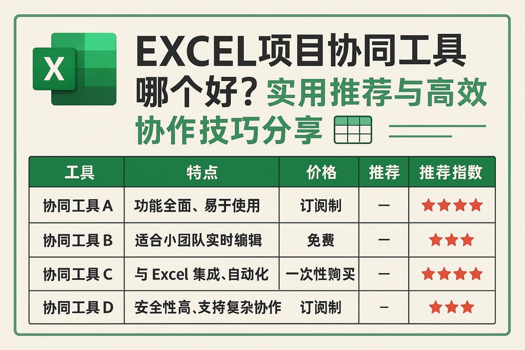 excel项目协同工具哪个好？实用推荐与高效协作技巧分享