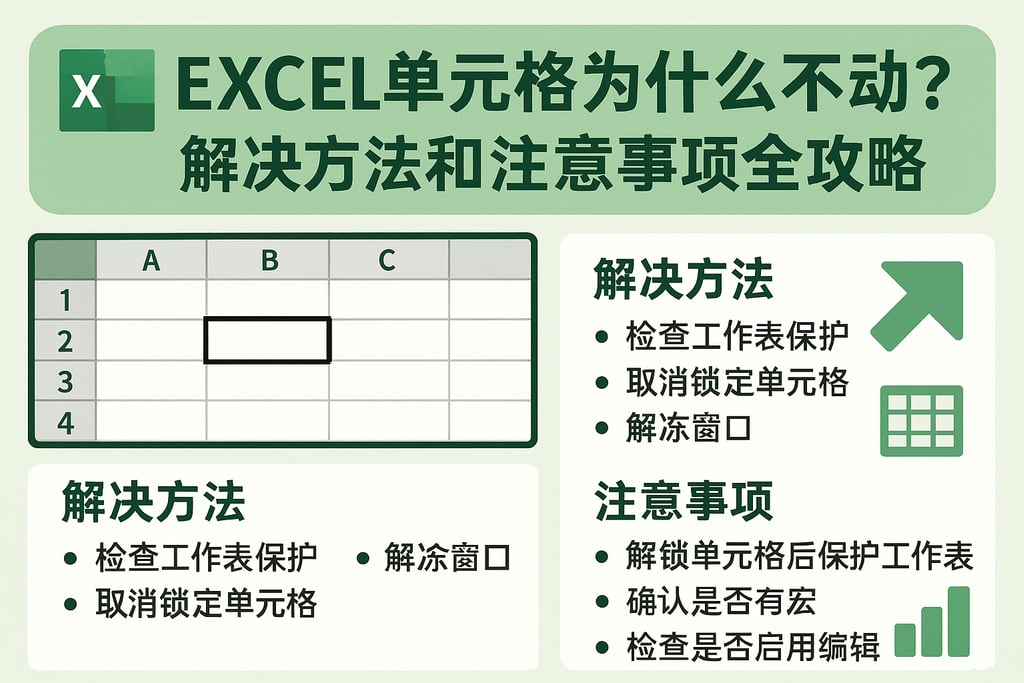 excel项目单元格为什么不动？解决方法和注意事项全攻略