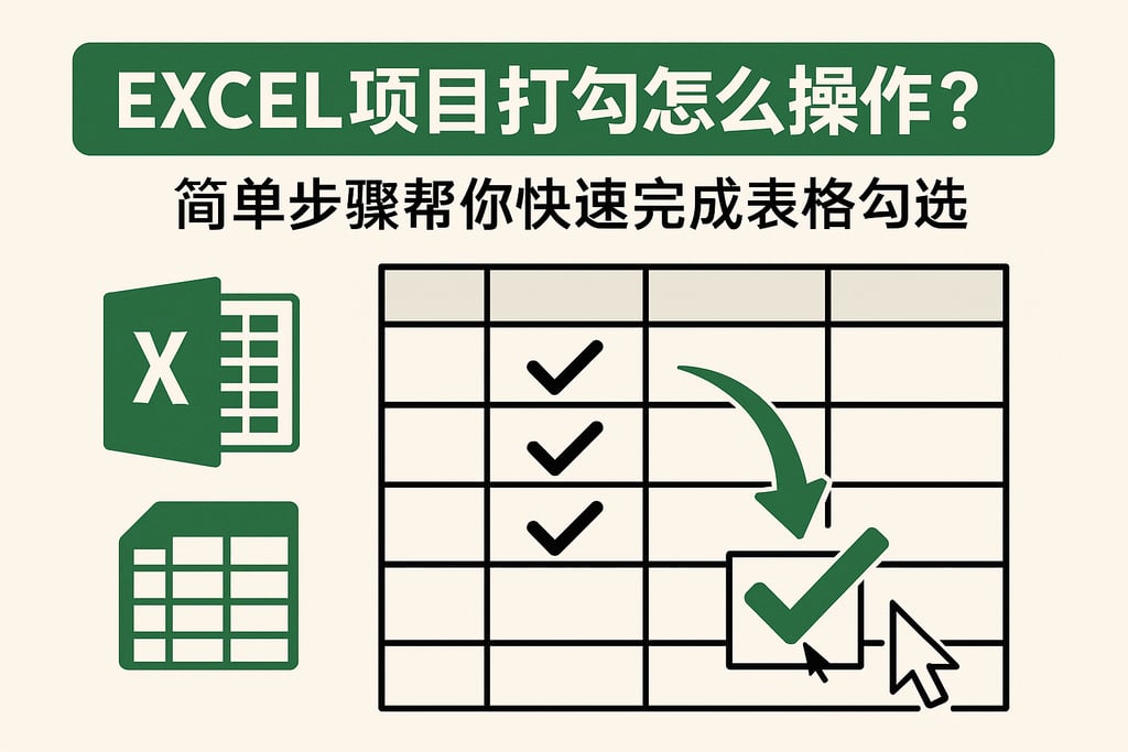 excel项目打勾怎么操作？简单步骤帮你快速完成表格勾选