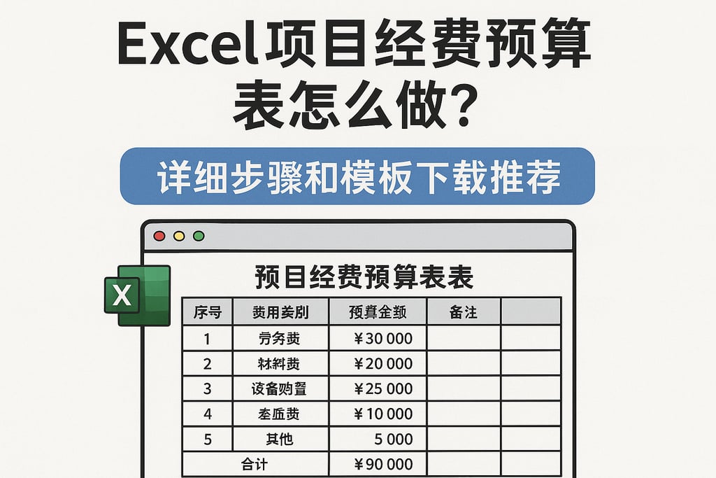 excel项目经费预算表怎么做？详细步骤和模板下载推荐